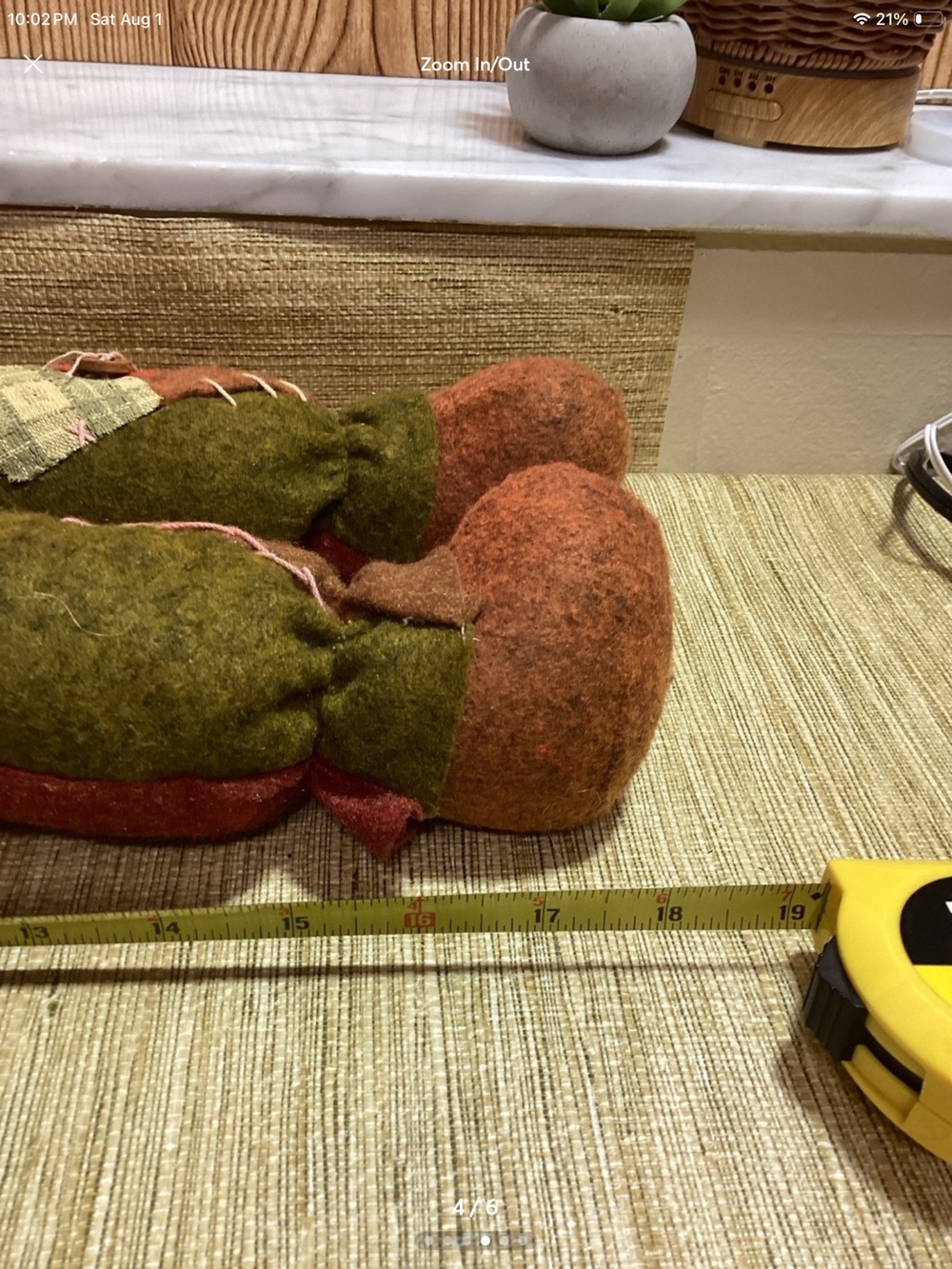 Autumn Patchwork Rag Doll Plush - Picture 4 of 5